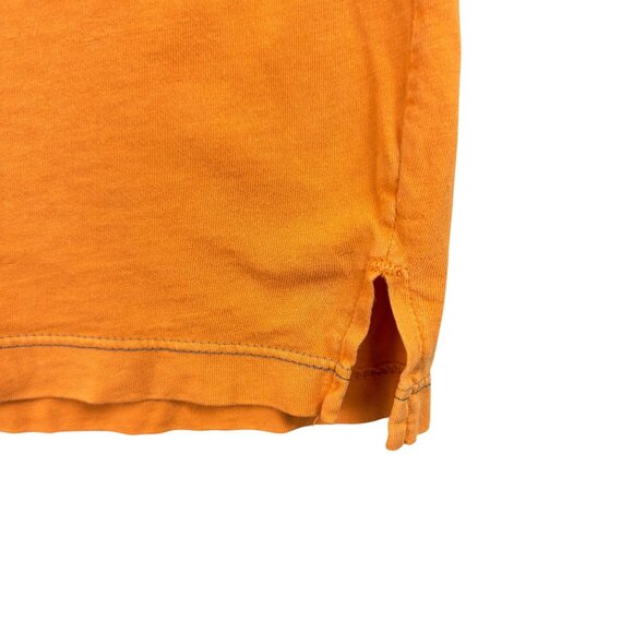 AgaveLux Denimsmith Polo Shirt Mens L Orange Standard Fit Cotton Made In USA - Picture 3 of 10